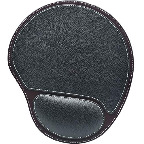 DoDoLightness Ergonomic Leather Mouse Pad with Wrist Comfort Memory Foam Waterproof Surface