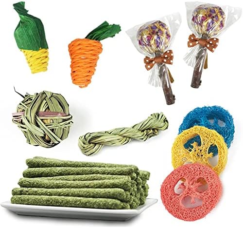 14pcs Practical Small Animal Chew Toy Pet Hamster Rabbit Grind Teeth Cleaning Toys Creative Vegetables Shape Pets Chews Supplies