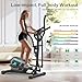 Neezee Cross Trainer for Home, 16 Levels Magnetic Resistance Elliptical Machine, App Compatible, Ultra-Quite Cross Trainers with LCD Monitor, Pulse Sensor for Home Gym, Weight Capacity 130KG