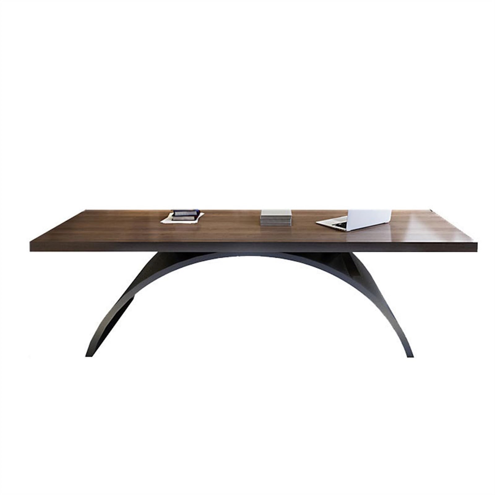 Stacja robocza z litego drewna biurko szef stacja robocza biurko na laptopa kreatywne nogi księżycowe biurko do nauki (220 x 90 x 75 cm)