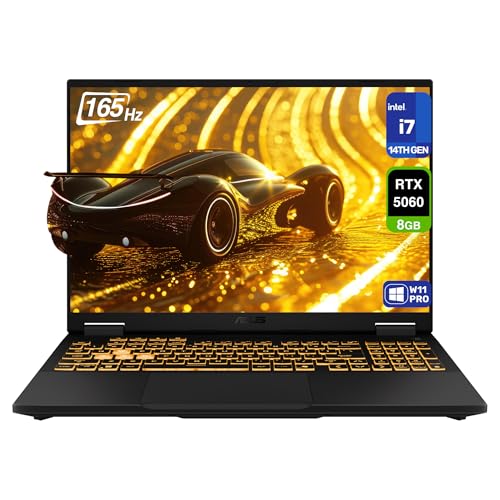 Image of ASUS TUF F16 Gaming Laptop, Intel i7-14650HX, 64 GB DDR5 RAM, 2 TB PCIe SSD, 16'' FHD+ (1920x1200) 165Hz Display, Nvidia G-Force RTX 5060, RGB Backlit Keyboard, W11 Pro, Jaeger Grey