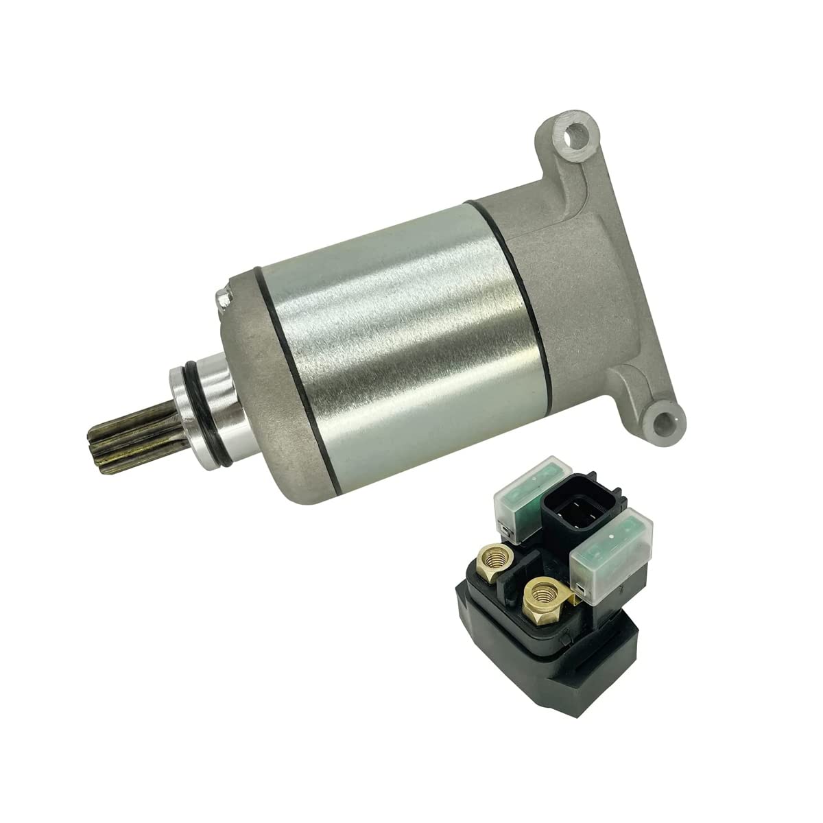 [Akcesoria motocyklowe 19500 rozrusznik i przekaźnik elektromagnetyczny dla Yamaha Grizzly 550 2009-2014 28P-81890-00-00 28P-81890-01-00 410-58036 SMU0512 Łatwe w montażu]