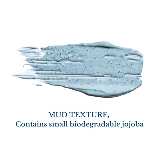 Miniatura 2 de Máscara facial azul aclarante de 3.55 onzas | Mascarilla facial de arcilla azul para lavar, aclarar y exfoliar con cuentas de jojoba | Reduce el