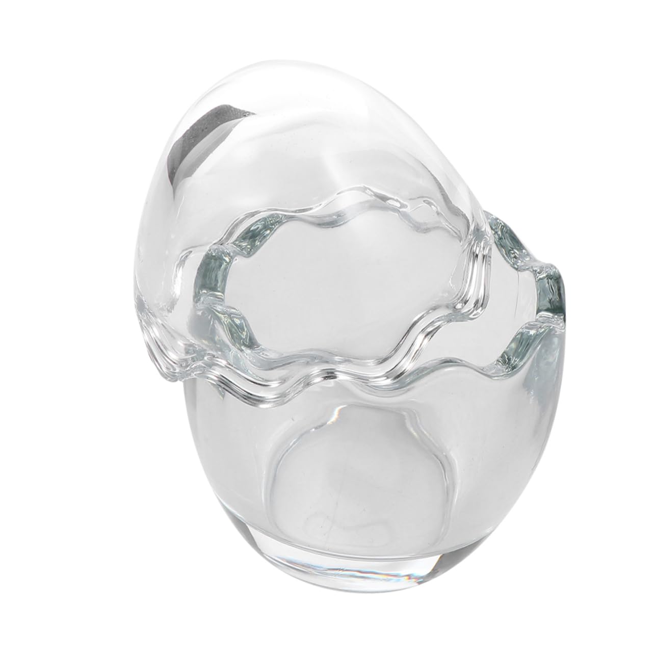 ABOOFAN 4 Stück Puddingbecher aus Glas eisbehälter eisblau Dessert-gläschen Terrarium unterschrank Puddingbehälter Joghurtbecher Eierschale Backbecher Geleebecher Joghurtflasche Container