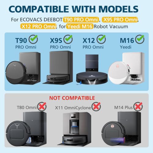 Image of T90 PRO Omni Parts for ECOVACS DEEBOT T90 PRO, X9S /X12 PRO Omni | for ECOVACS DEEBOT T90 PRO, X9S /X12 PRO Omni, for Yeedi M16 Robot Vacuum
