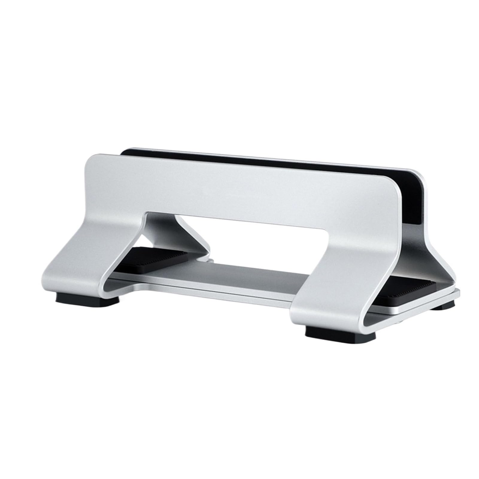Soporte Vertical for portátil, Soporte de Aluminio Ajustable Escritorio, Compatible con la mayoría portátiles Soporte para Portátil(Silver)