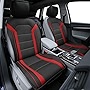 TLH Futuristic Leather Seat Cushions, Red Color-Universal Fit for Cars, Auto, Trucks, SUV