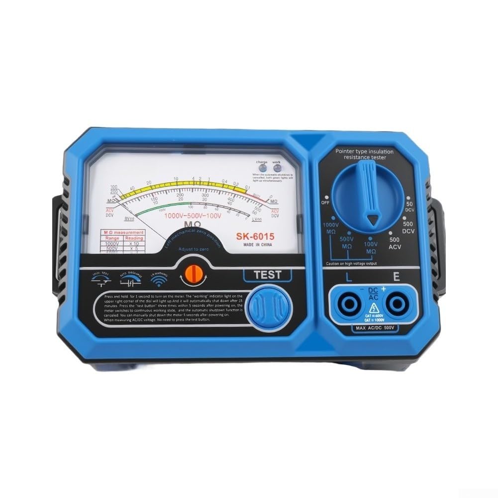 Multimetro analogico in plastica, blu