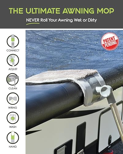 Trailersphere ESAM01 Easy Squeegee Customized Professional Rv And Home Awning Mop Rotating And Lockable Head thumb #2