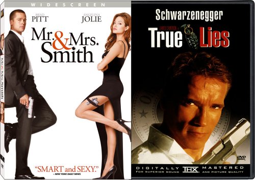 Mr. & Mrs. Smith/True Lies (Bilingual) [Import] [DVD] Arnold Schwarzenegger; Jamie Lee Curtis; Brad Pitt; Angelina Jolie; Adam Brody; Tom Arnold; Bill Paxton; Tia Carrere; Art Malik; Eliza Dushku; Grant Heslov; Charlton Heston; Doug Liman; James Cameron; Claude Zidi; Didier Kaminka; Simon Kinberg and Simon Micha�l