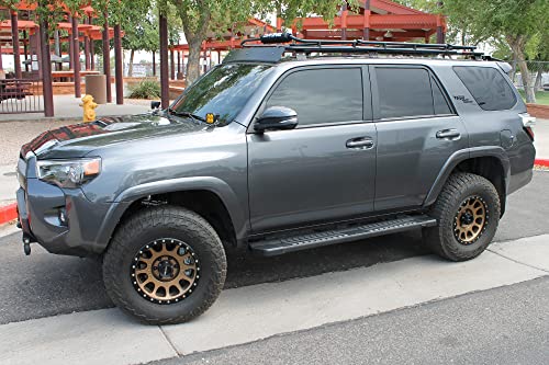Estribos Raptor Series 6in Aluminio Negro para Silverado miniatura 5