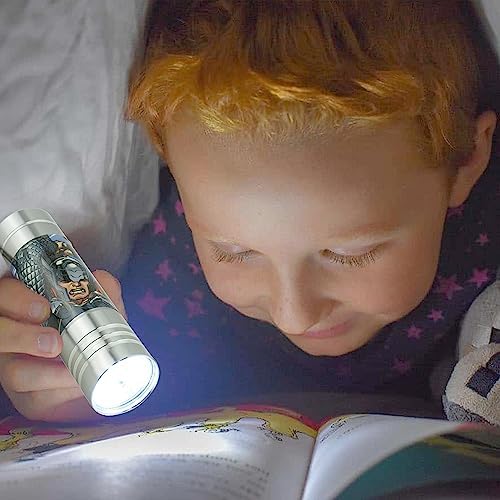 Kids Euroswan SRV Hub 2X Avangers Aluminum LED Torches, Including 3 AAA Battery, Small and Handy Torch, Night Explorer for 3+ Years Children, Avangers Red and Silver Torch (WD17147)