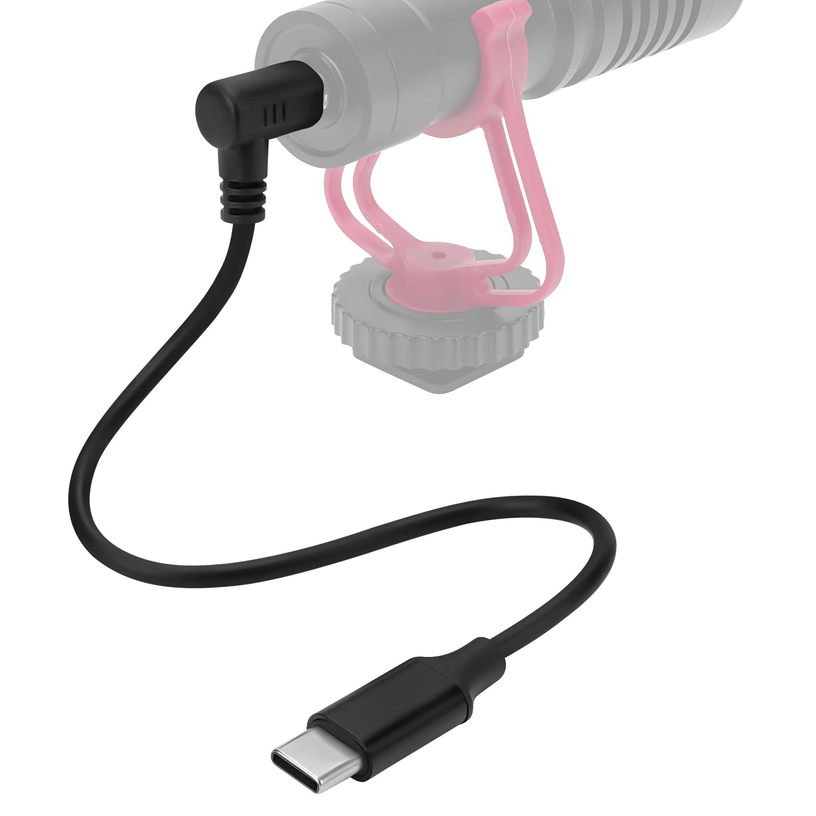 GEEKRIA for Creators USB C to 3.5mm TRS Microphone Cable 8 inch / 20 CM, Compatible with Rode VideoMicro, VideoMic GO II