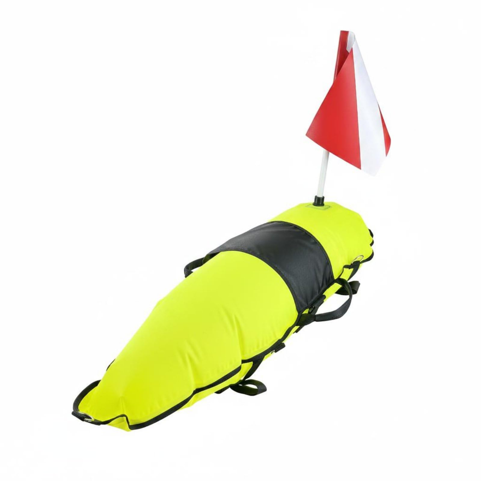 Baoblaze Bouée de Sauvetage Plongée Bouée de Signalisation Marqueur Flottant Bouée de Surface Aide Repérage Bateau Visibilité Distance TPU Nylon Adapté à Nage Sportive d'Apnée Chasse