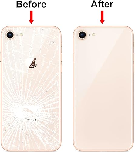 Miniatura 5 de MMOBIEL Reemplazo de cristal trasero compatible con iPhone SE 20208-4.7 pulgadas - Tapa trasera de cristal real - Incluye herramienta de apertura y