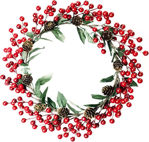 Image of CURATED CART 4PCS Artificial Berries for Decoration 18 Inch - Waterproof Burgundy Holly Berry Picks for Christmas Tree, Wreath, DIY Crafts, Floral Arrangements, Holiday, Wedding & Winter Home Decor