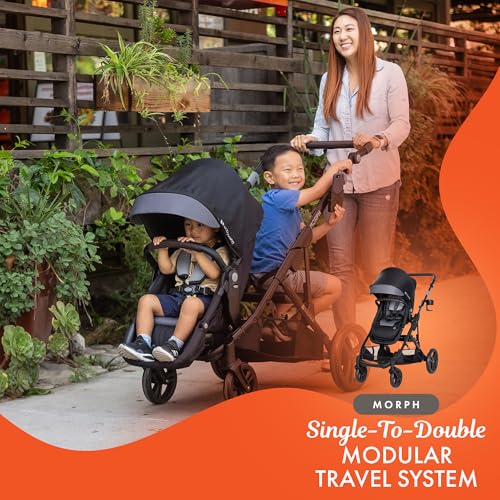 Baby Trend Single to Double Stroller & EZ-Lift Plus Car Seat, Dash Black - image 5