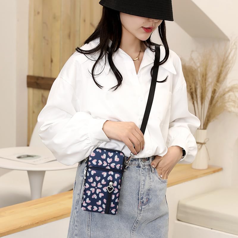 Image of JANKS Small Crossbody Bag for Women - Mini Phone Purses with Crossbody Strap and Wallet - Nylon Arm Bag
