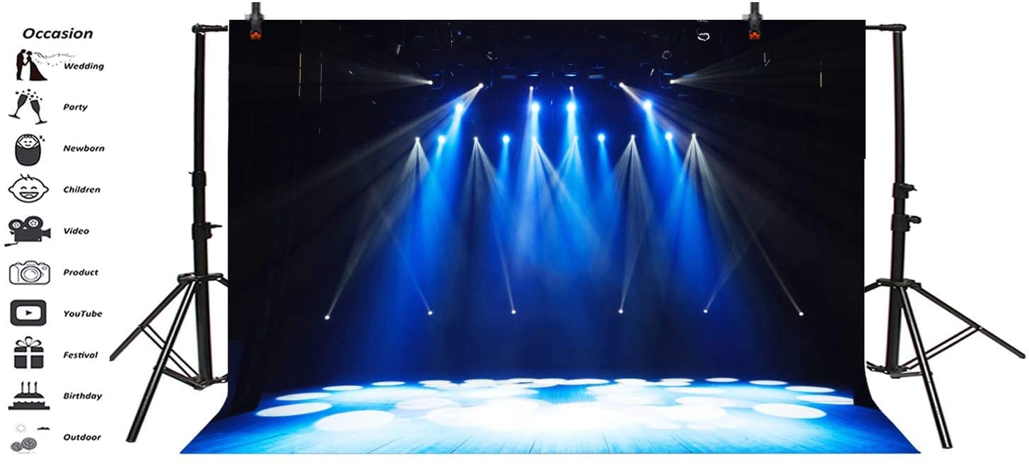Yeele 8x4ft Free Stage Concert Backdrop Night Show Entertainment Discos