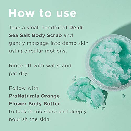 PraNaturals Dode Zeezout Lichaam Exfoliërende Scrub