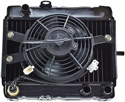 250cc Scooter Radiator ATV Moped Pit Dirt Bike With Temp Sensor Fan Assembly