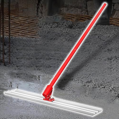 Juego de herramientas de acabado de hormigón ajustable de aluminio y magnesio para trabajos de cemento profesionales, duradero y ligero, perfecto para superficies lisas
