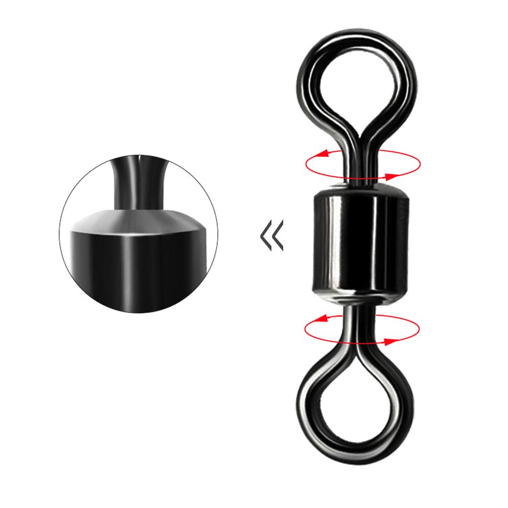 Wędkarstwo Rolling Obrotowy Miedziany Morski Terminal Wędkarski Złącze 200 Sztuk