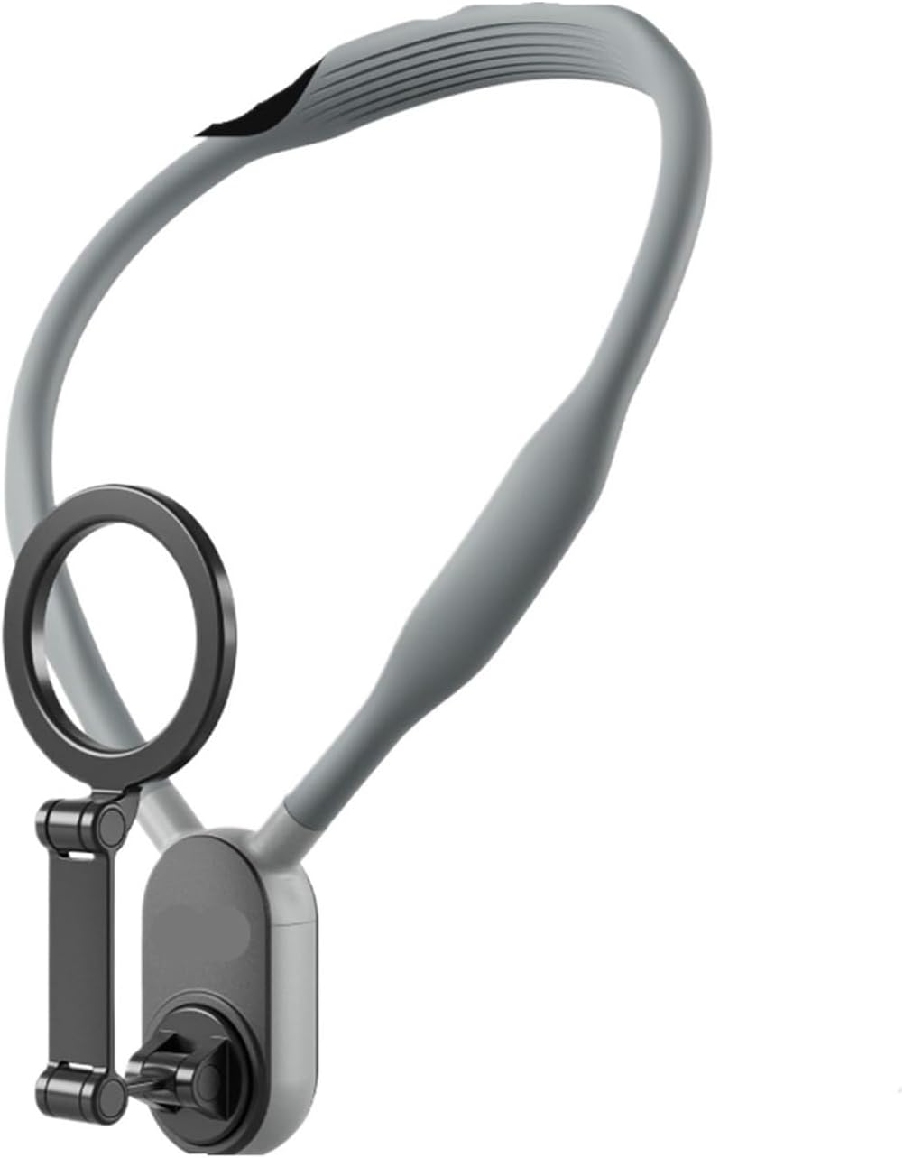 Silicone Phone Magnetic Neck Mount Quick Release Hold(Grey)