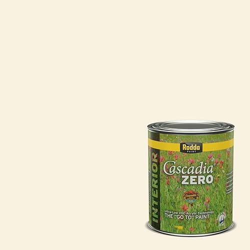 Miniatura 9 de Rodda Paint CASCADIA ZERO - Pintura e imprimación semibrillante para interiores en uno, cuarto de galón, tweed dorado