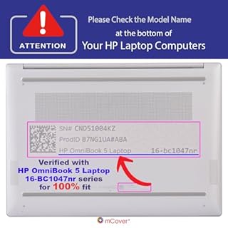 mCover Case ONLY Compatible for 16” 2024+ HP OmniBook 5 16-AF / 16-AG / 16-BAxxxx / 16-BCxxxx and Pavilion 16-AF / 16-AG0000 Series Windows AI Notebook PC (NOT Fitting Other HP Models)- Aqua