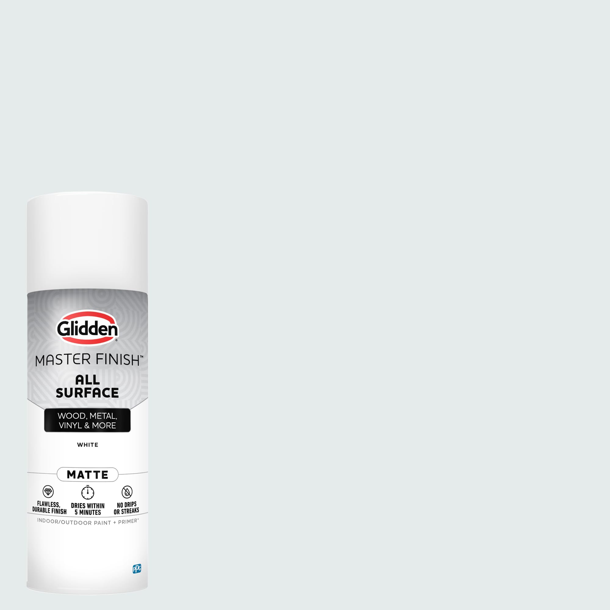 Glidden Master Finish 12 oz. Matte White Interior/Exterior All