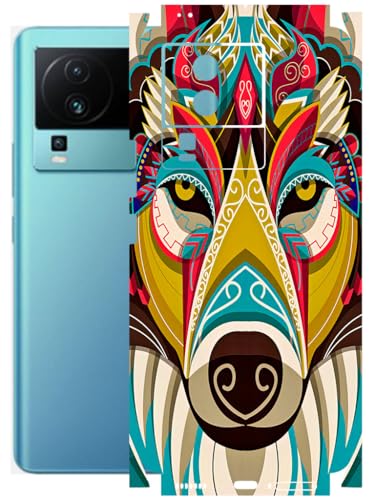 Image of AtOdds - Full Body Back Screen Guard Protector Film - Lamination Wrap Skin Sticker Compatible with IQOO NEO 7 PRO (5G) | Scratchproof Matte Finish (Mighty Wolf)
