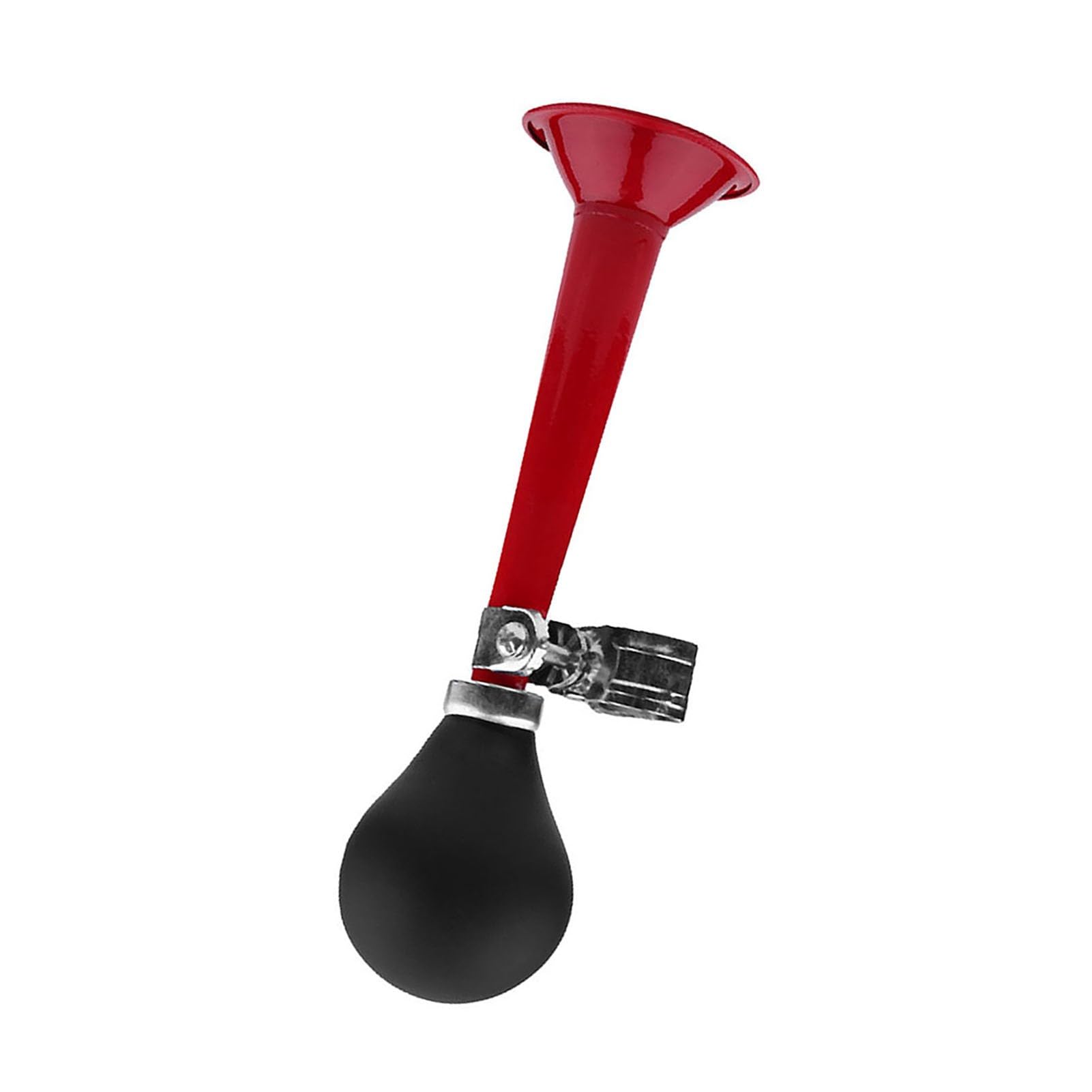 Clown Horn, Made of Rubber with Mount, Cycling Air Horn Portable Bike Hooter In 5 Colors for Bicycles, Mountain Bikes, and Beach Cars (Black) (Red)