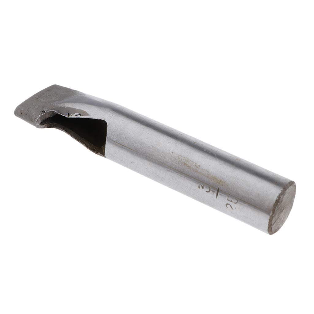 Set di 5 punzonatrici a forma ovale per guarnizioni della cintura in pelle, 3 x 25 mm, argento