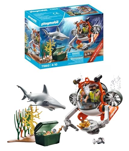 Playmobil | Pack Promo | Chasse au trésor avec sous-Marin | Jouets dès 4 Ans | Cadeau pour Enfants | Développe la créativité | Aventure sous-Marine avec...
