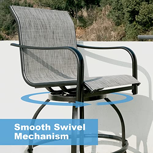 Vicllax Large Outdoor Bar Chairs, Patio Bar Height Outdoor Chair Set Of 6 #TOP4