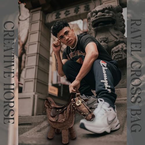 Funny Women Retro Trend Creative Small Design Horse Shoulder Crossbody Bag3