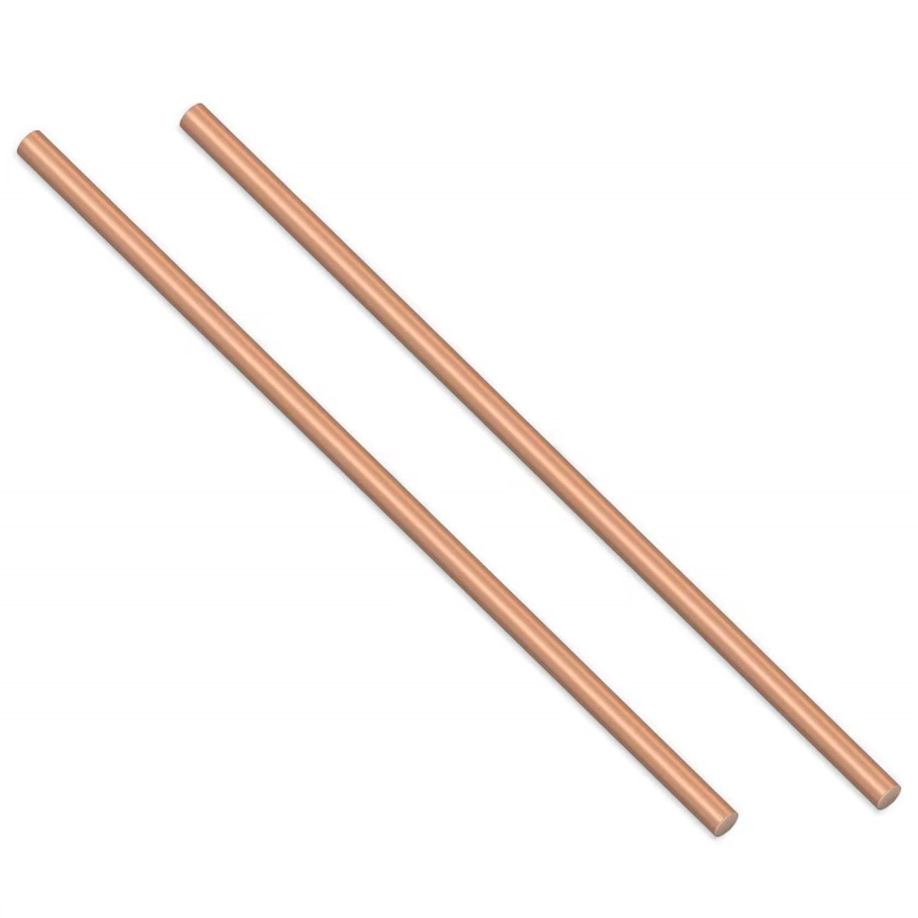 Lirhiqygf 2Pcs Metal Copper Rod Diameter 1-8Mm,Copper Round Bar/Diameter:7.5mm