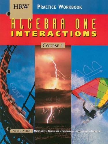 Holt Algebra 1 Interactions: Practice Workbook Course 1: HOLT, RINEHART ...