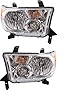 Evan Fischer Driver and Passenger Side Headlight Set of 2 Compatible with 2009-2013 Toyota Tundra - TO2503194, TO2502194