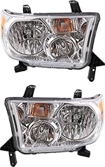 Evan Fischer Driver and Passenger Side Headlight Set of 2 Compatible with 2009-2013 Toyota Tundra - TO2503194, TO2502194