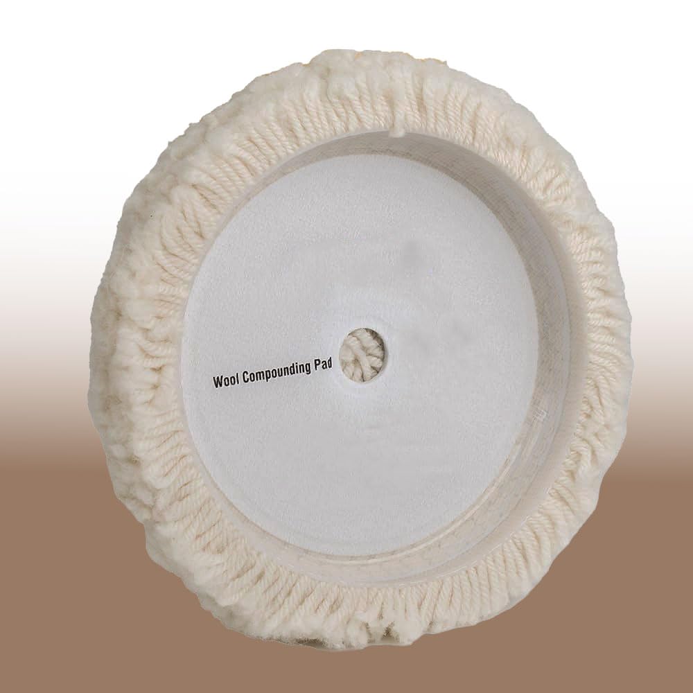 MLD Single Sided Wool Buffing Pad 7" Wool Buffing Rubbing waxing Pads for Automotive Car Polishing CPBP-1012 (7 inch) Pack of -1-picture-11