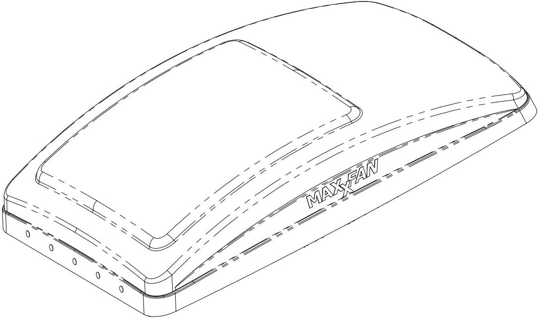 Maxxair Vent 0530520 Maxx Fan Lid Smoke