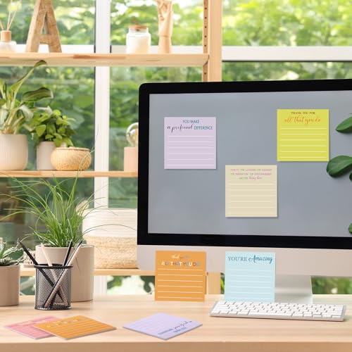 Yinder 24 Pcs Sticky Notes,Back to School Gifts,Appreciation,Macaron Color — view 4