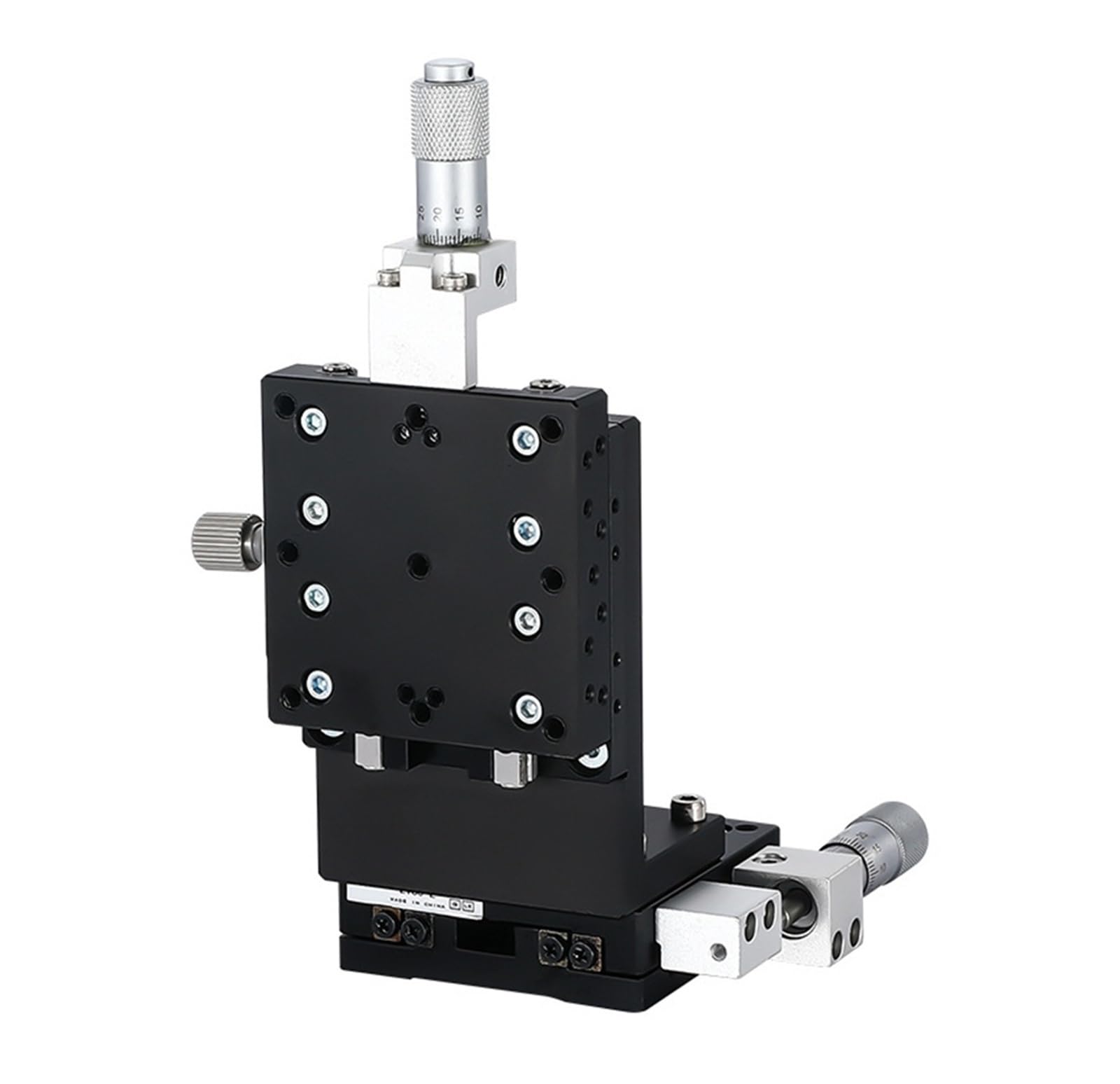 MYXJGNAIY Sliding Table, XZ Axis 60 * 60mm, LEV60-L-C2, Manual Displacement Vertical-Lift Fine Tuning Platform Cross Roller Linear Guide
