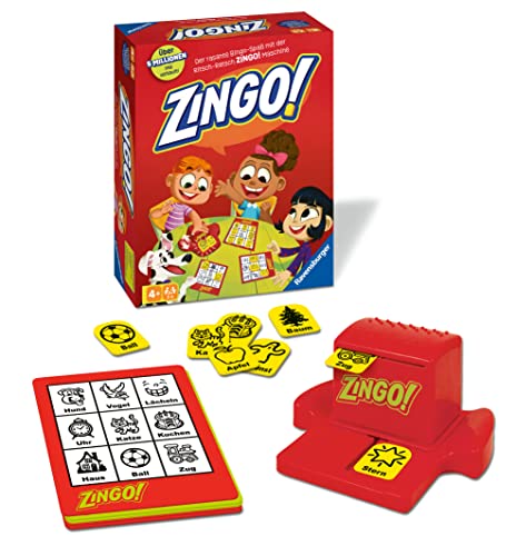 Ravensburger 22354 - Zingo!, Kinderspiel ab 4 Jahren, für 2-6 Spieler,...