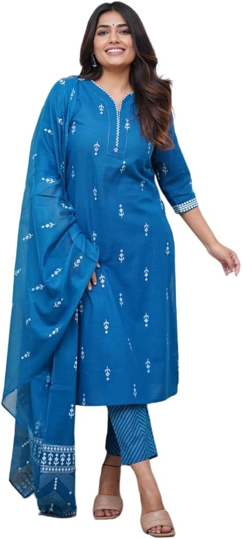 Kurta Set for Women | Women Kurta Set with Dupatta | Women Kurta Sets Kurtis | Women Kurta Pant Set (K-94-95)