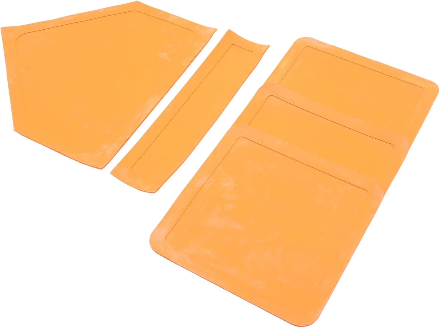 Kickball Baseball Base Pad Set 5-piece Rubber Plate for Youth League School