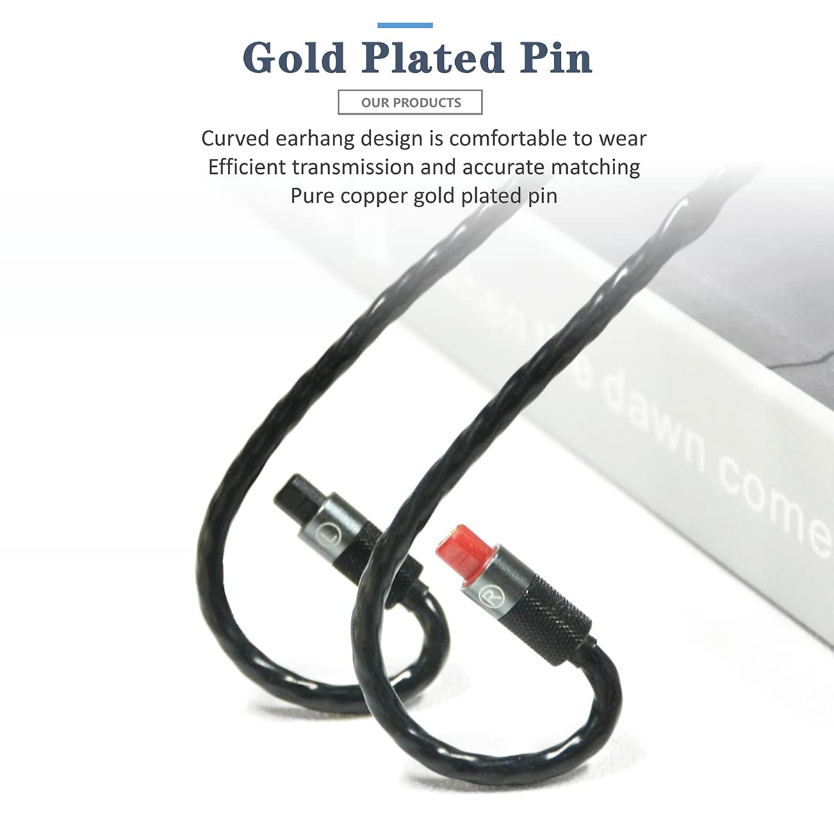 6N Single Crystal Copper Upgrade Earphone Cable 2.5mm/3.5mm/4.4mm Earphone Upgrade Cable for ATH-IM50 IM70 IM01 IM02 IM03 IM04 (L-2.5mm Plug)