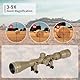 Goetland Gewehr Zielfernrohr 3-9x40 Airsoft Crosshair Optik R4 Absehen mit Montage Ringe SFP für Taktische Jagd Luftgewehr Sportschützen